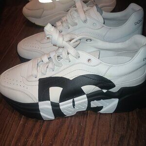 Dolce and gabbana leather low trainers